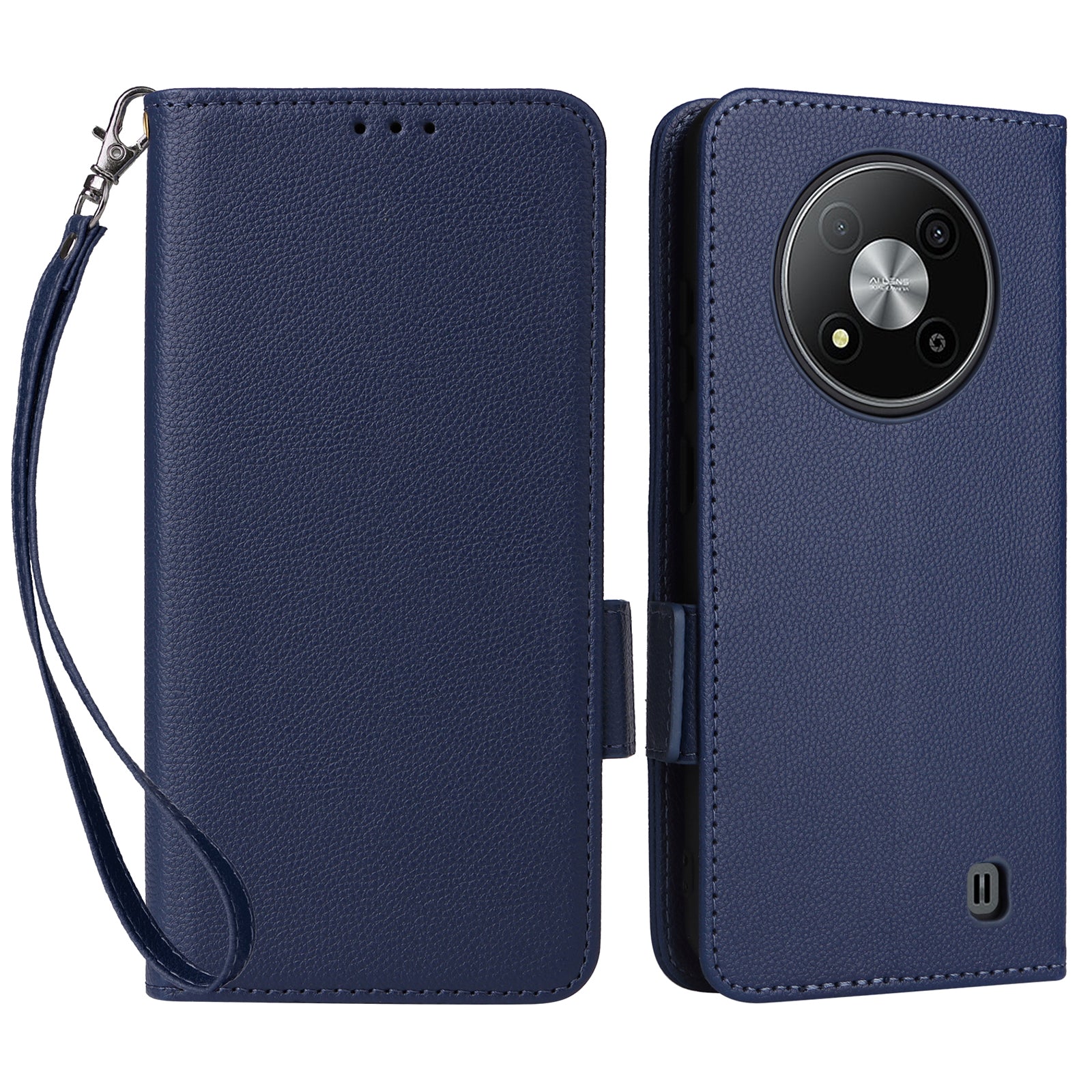 For ZTE Blade A73 5G Flip Wallet Leather Case with Card Slot Phone Cover - Black For ZTE Blade A73 5G Flip Wallet Leather Case with Card Slot Phone Cover - Black
